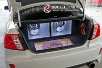 งานออกแบบติดตั้งแอมป์หลอด  ในรถ Subaru