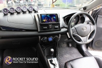 NEW VIOS ระบบ SQL ต้นสัญญาณคุณภาพสูง จากเครื่องเล่น Pioneer AVH-8650BT เพาเวอร์เเอมป์ Prism