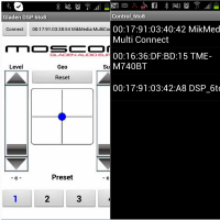 แอป MOSCONI GLADEN DSP Control เพื่อควบุคม DSP 6to8