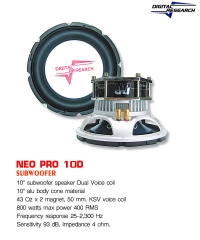 Subwoofer : Neo-PRO 10 D