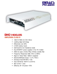 Amplifier Class D : DHC1400.05